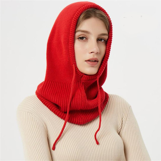 CozyVeil | Wollen gebreide bivakmuts – zachte kasjmier wintermuts & warme gezichtsbedekking voor koud weer