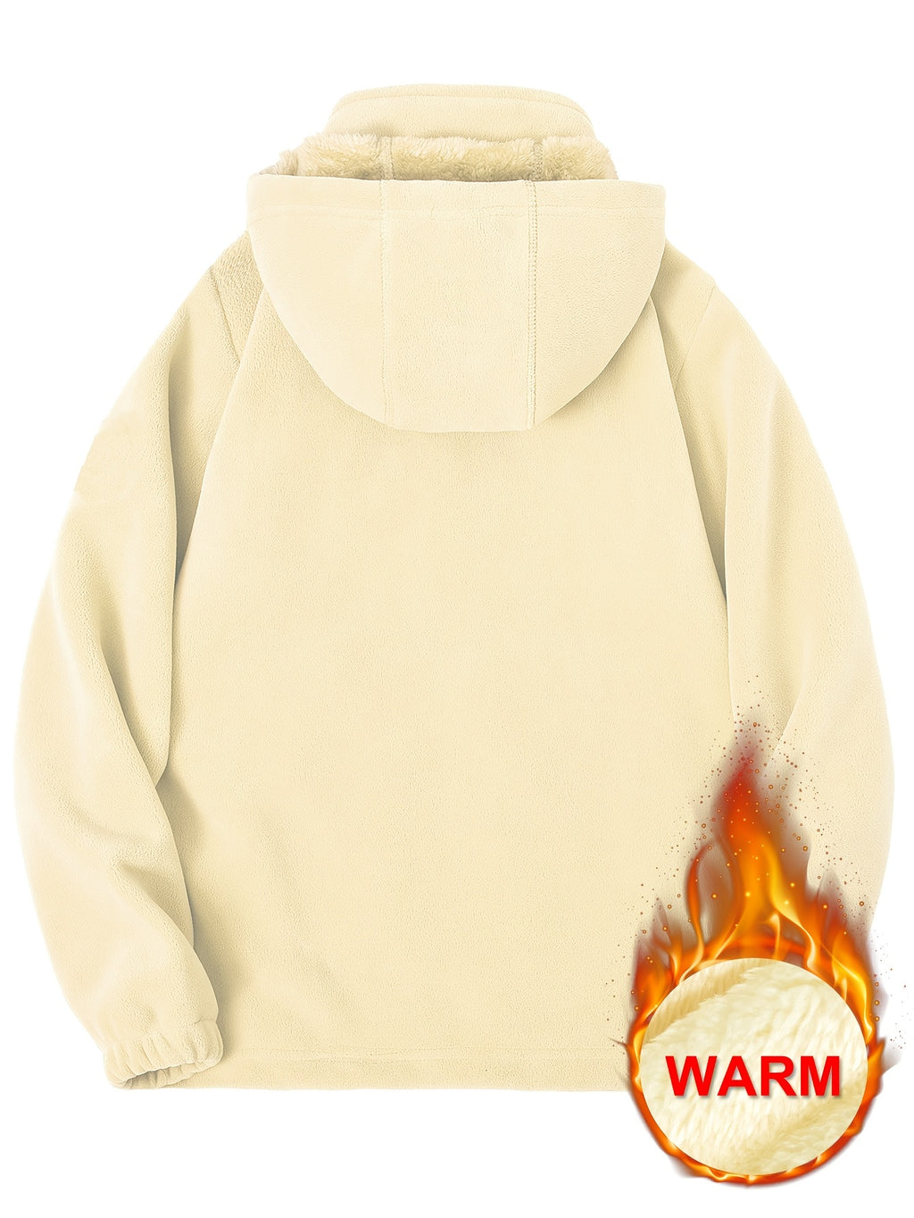 Aislyn | Fleece winterjas voor dames - Warme jas met capuchon, dikke voering, zakken met rits, normale pasvorm
