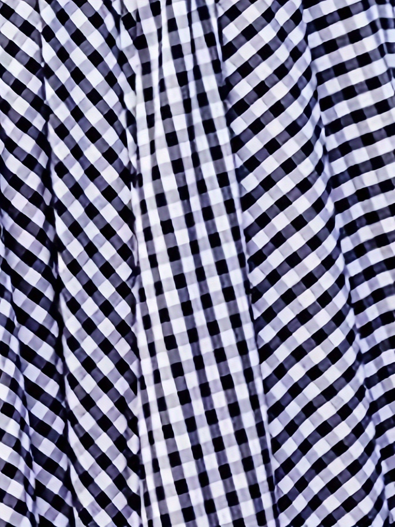 Mirthea | Gingham Midi Skirt for Women - high waist, flowy A-line, elegant and lightweight