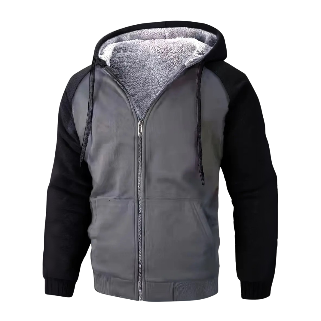 Roneth | Herenhoodie met sherpa-voering – Warme, zachte en comfortabele pullover