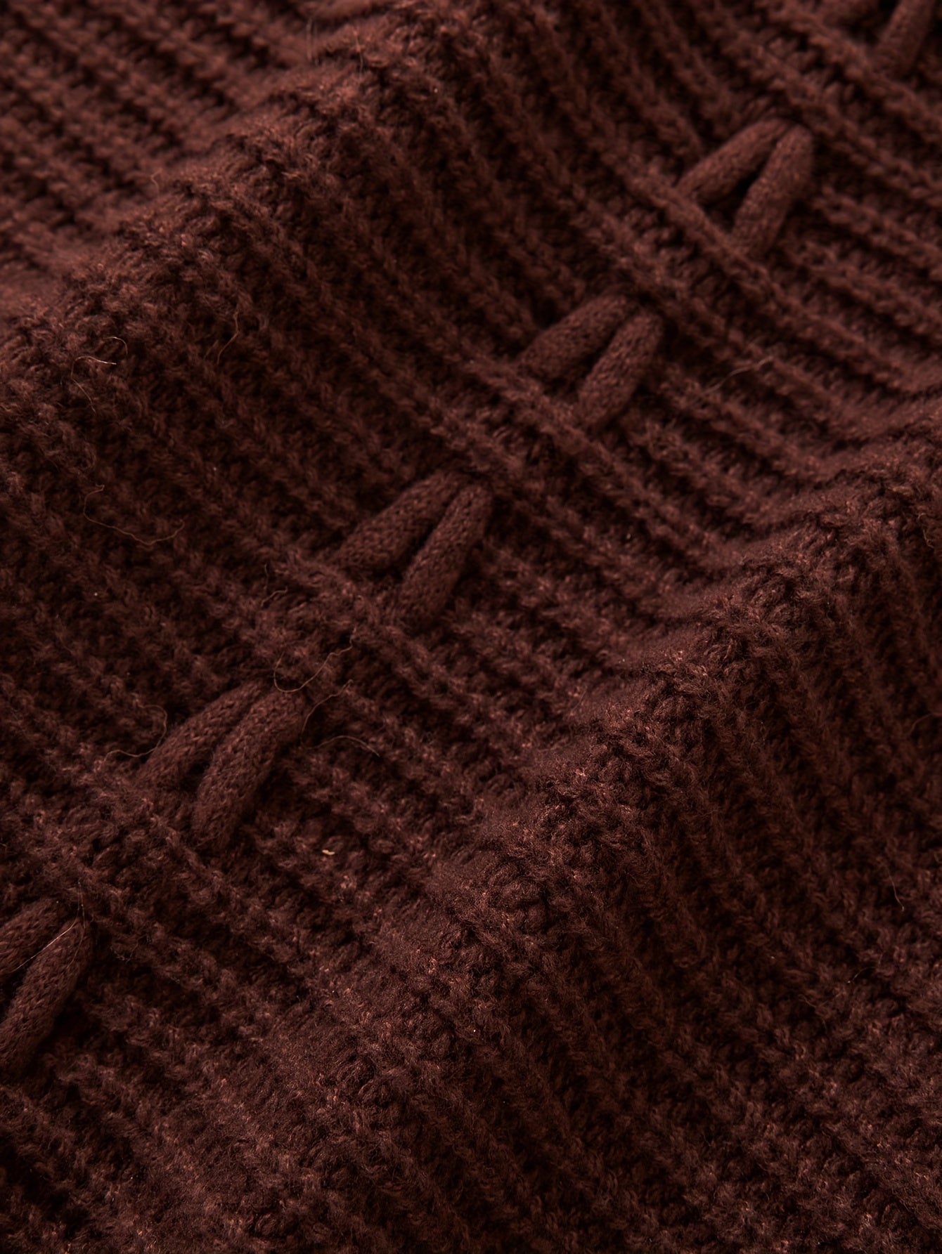 Aemilia | Dikke cape-jas voor dames – met nepbontrand, kabelbreiwerk, warme herfst- en winterjas