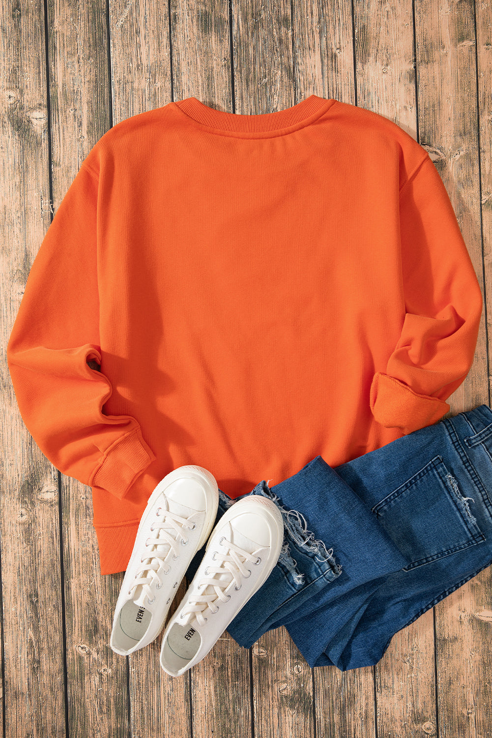 Jozina | Klassieke en eenvoudige effen fleece trui