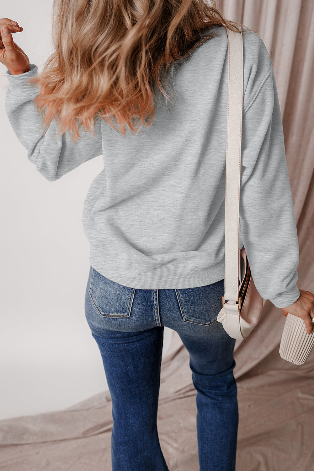 Jozina | Klassieke en eenvoudige effen fleece trui