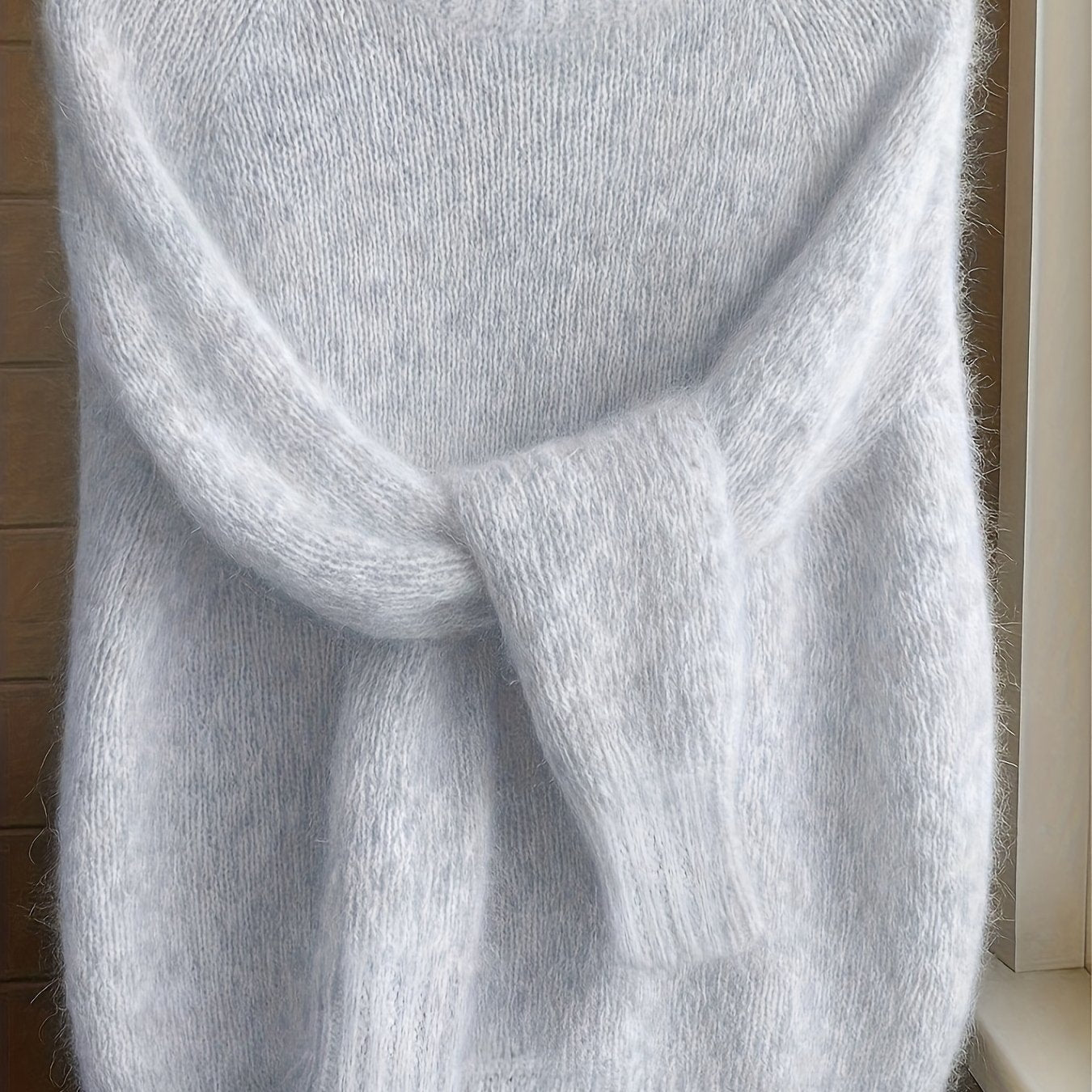 Lorixa | Zachte mohairmix trui voor dames – Comfortabele, stijlvolle raglanmouwen voor de winter