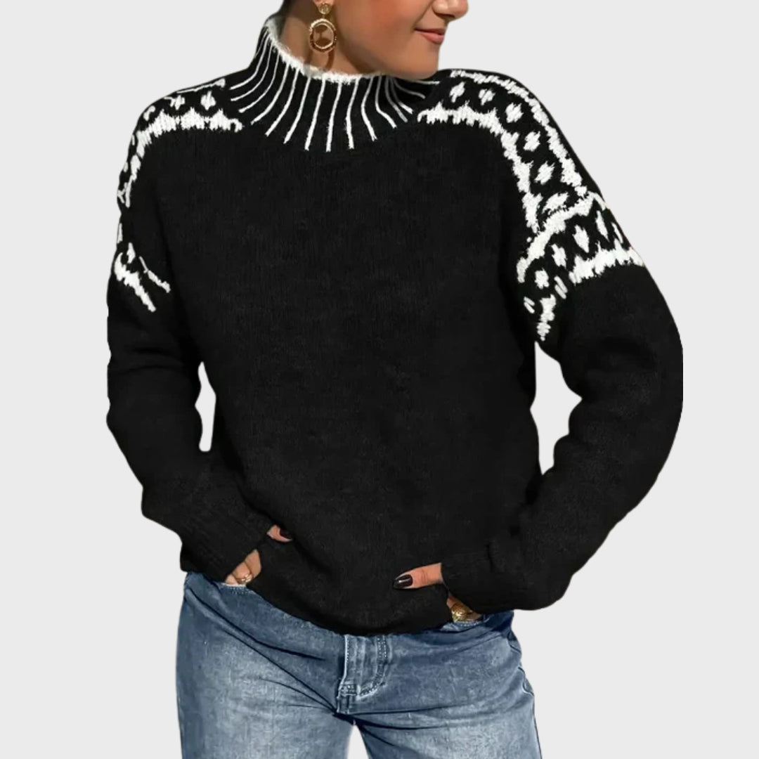 Quenara | Zachte gebreide trui – Comfortabele herfsttrui met lange mouwen voor dames