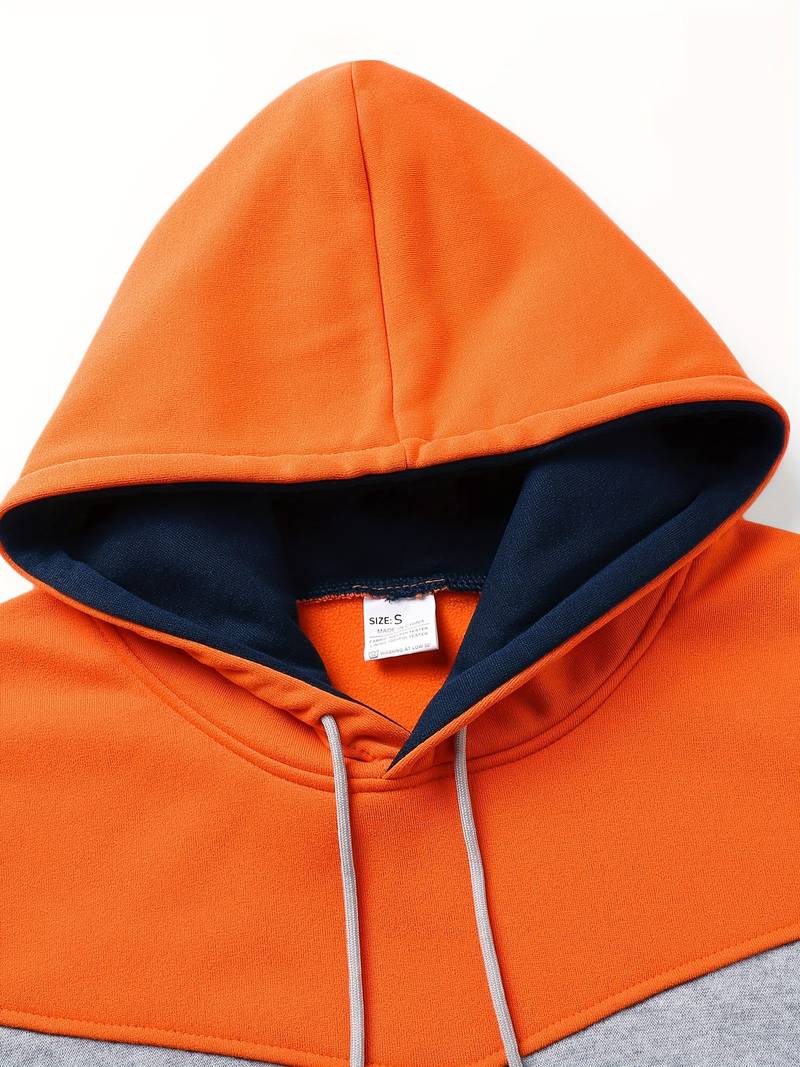 Gunther | Kleurblok Hoodie voor Heren - Stijlvol Casual Sweatshirt met Gedurfd Ontwerp