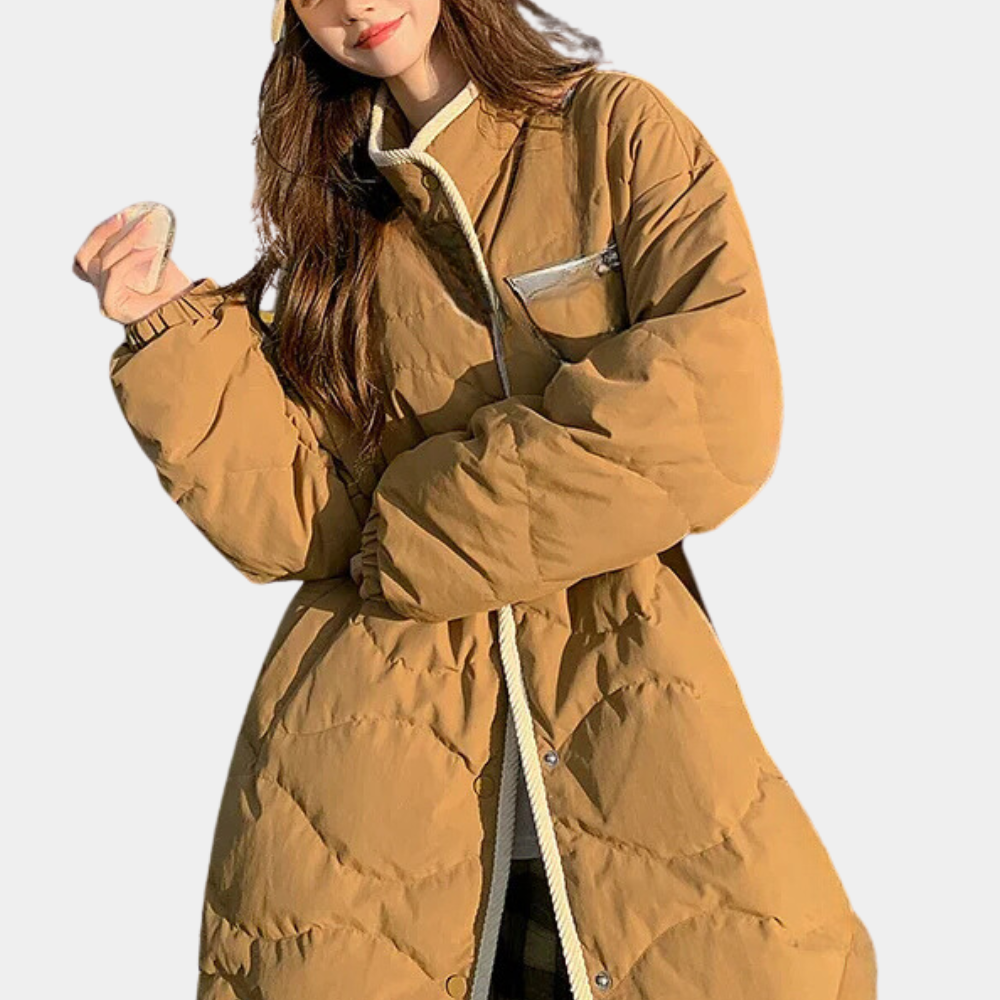 Dwyn | Winterwarme Pufferjas voor dames - Staande kraag, perfect voor koud weer, geïsoleerd, stijlvol en functioneel, ideaal voor dagelijks gebruik