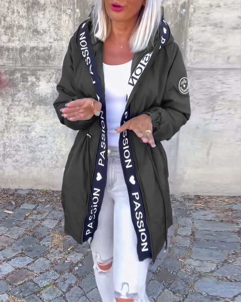 Rinella | Casual damesjas met capuchon – Lichtgewicht jas met capuchon, relaxte pasvorm