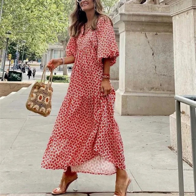 Edda | Losse Boho Maxi jurk