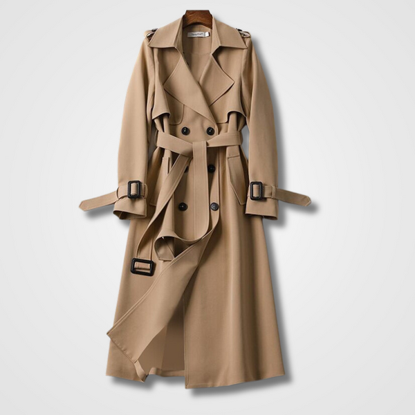 Zevina | Elegante Trenchcoat voor dames - Stijlvolle bovenkleding met ceintuur in taille