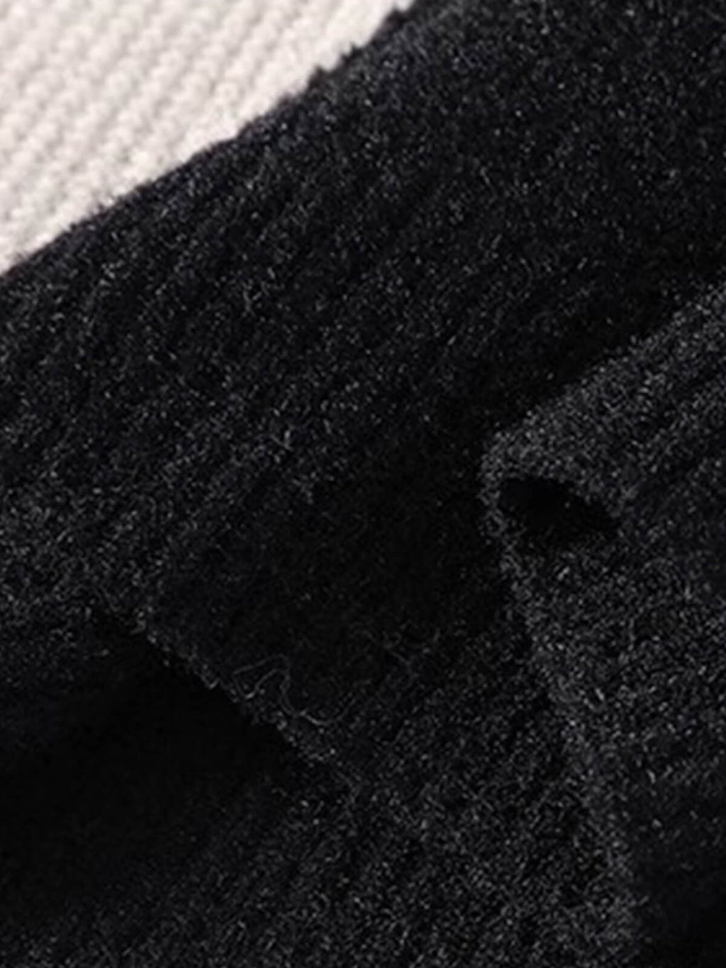Xavion | Men's Knitted Sweater with Denim Collar - casual, warm, stylish sweater
