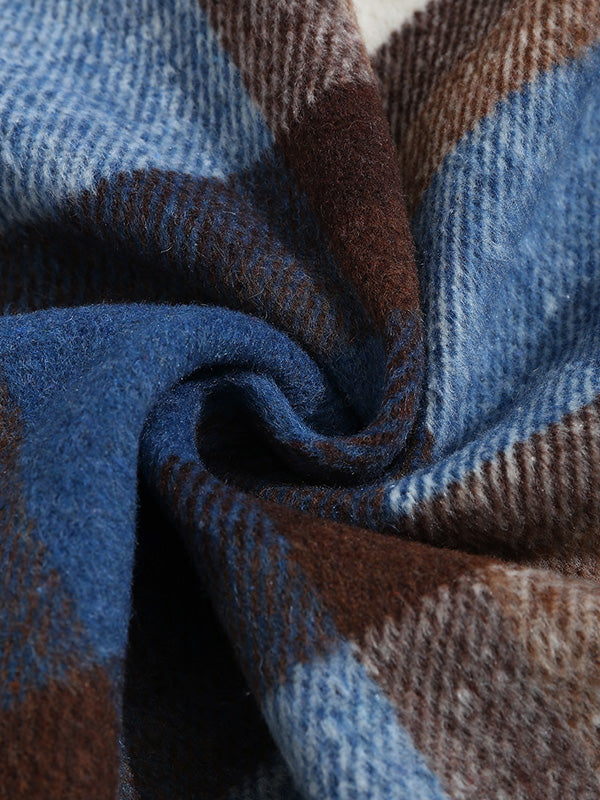 Jaeger | Heren Wollen Blend Geruite Overhemdjas - Warme & Stijlvolle Bovenkleding