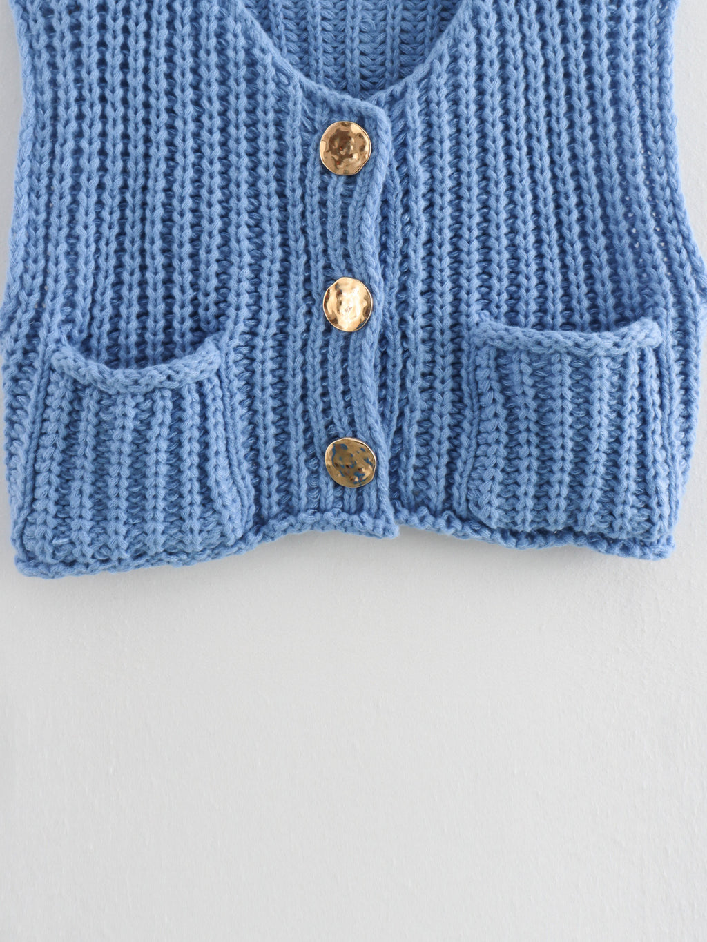 Minda | Elegant mouwloos kort gebreid vest