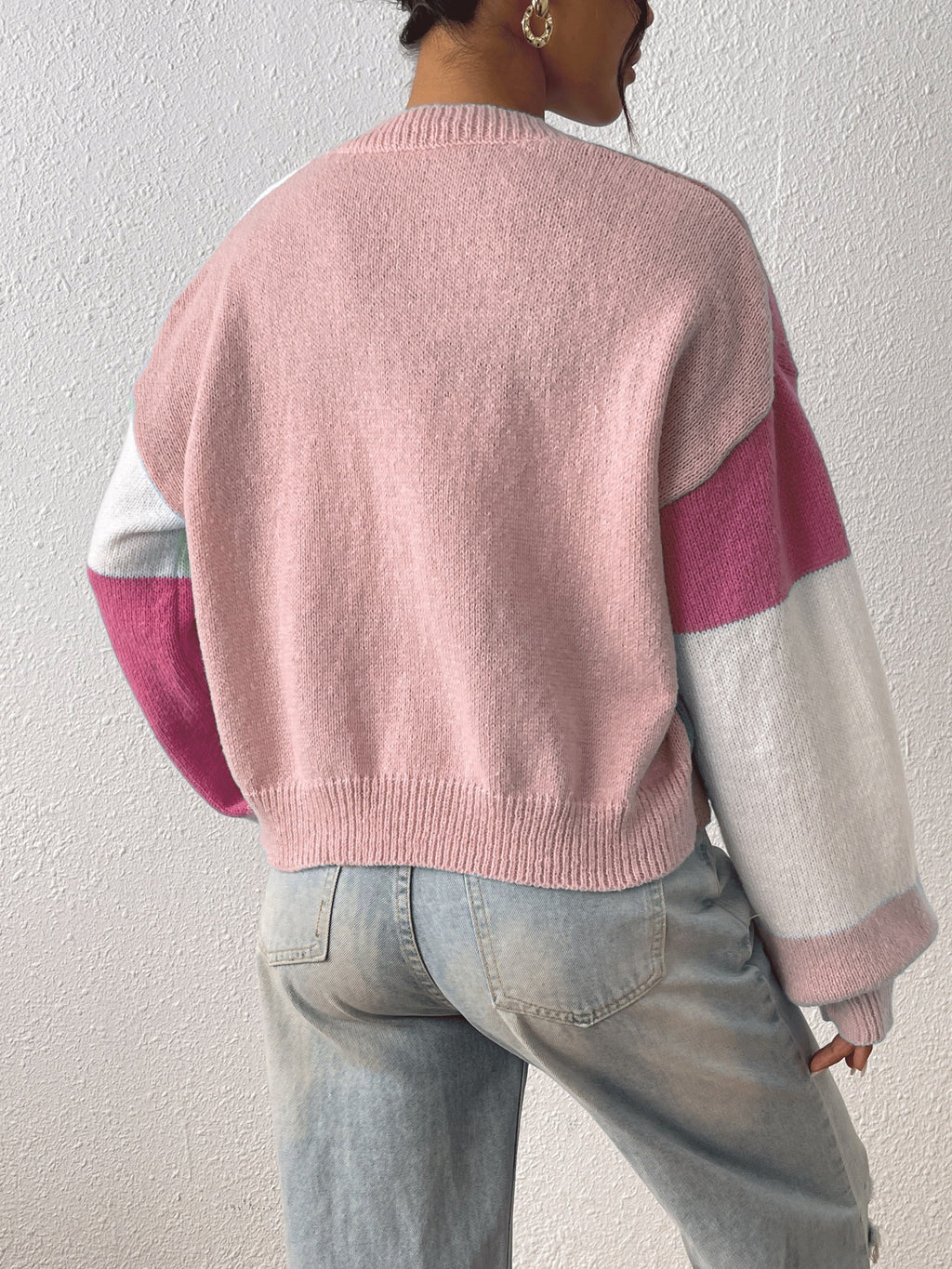 Dreya | Gebreid damesvest met kleurblokken - Trendy, gezellig & veelzijdig voor elke gelegenheid