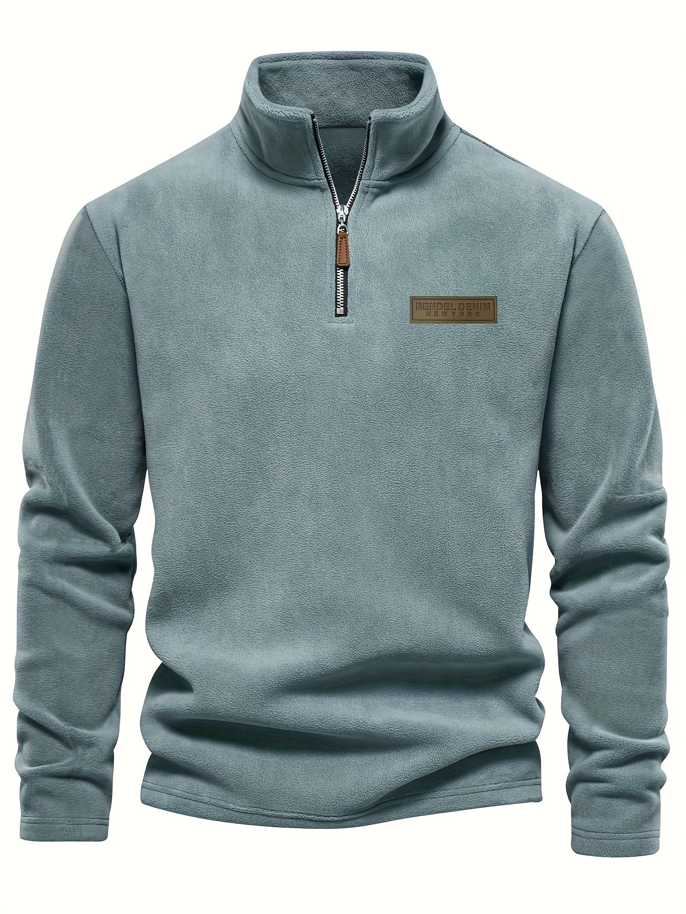 Roran | Heren sweatshirt met halve rits en opstaande kraag – Streetwear-top met lange mouwen