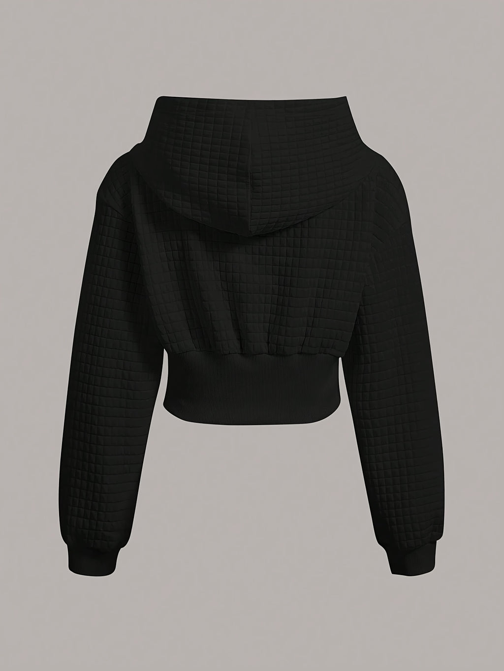 Azaria | Dames Cropped Hoodie met Touwtrekkoord en Knoopdetail - Stijlvol en Comfortabel