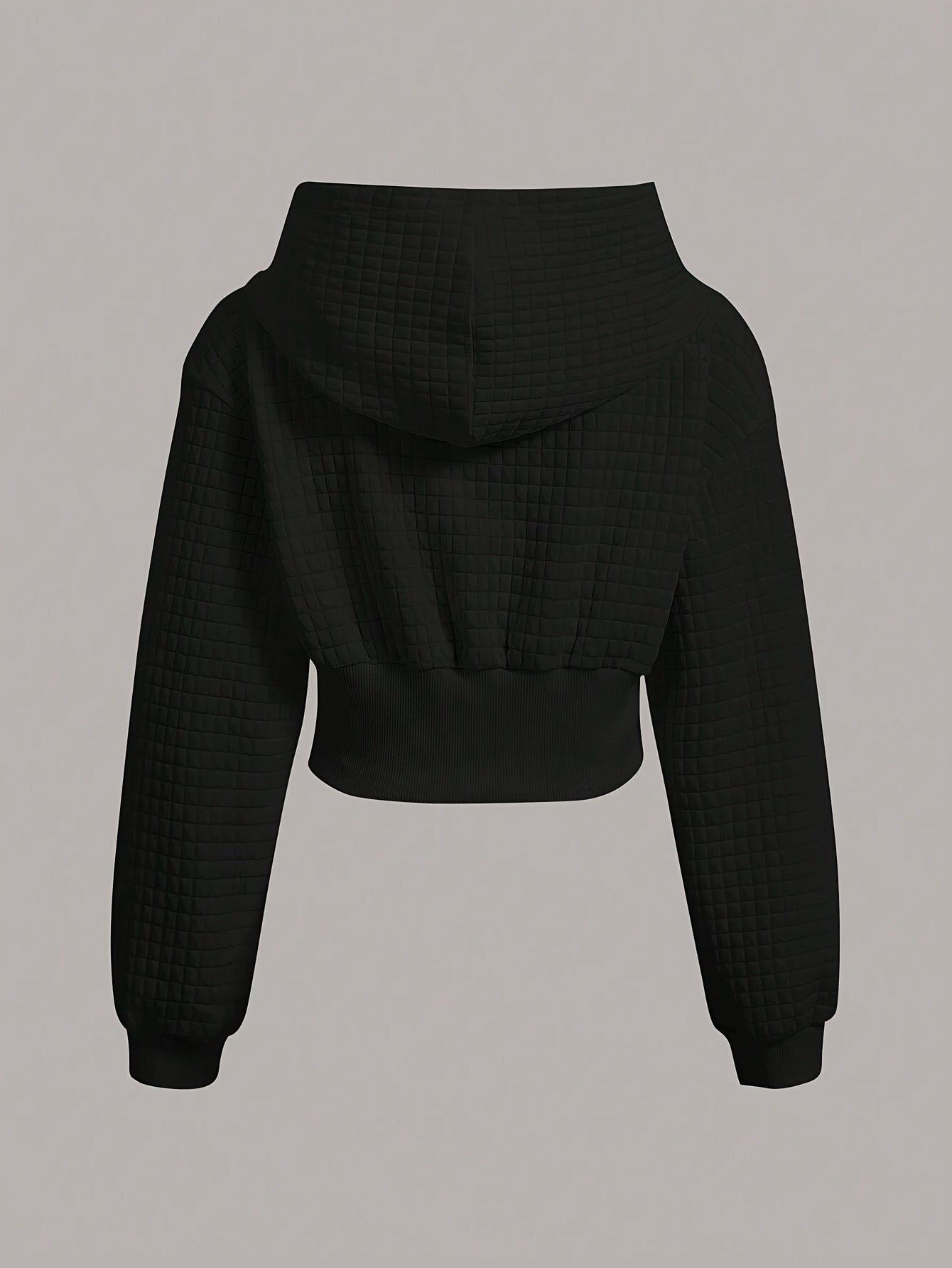Azaria | Dames Cropped Hoodie met Touwtrekkoord en Knoopdetail - Stijlvol en Comfortabel