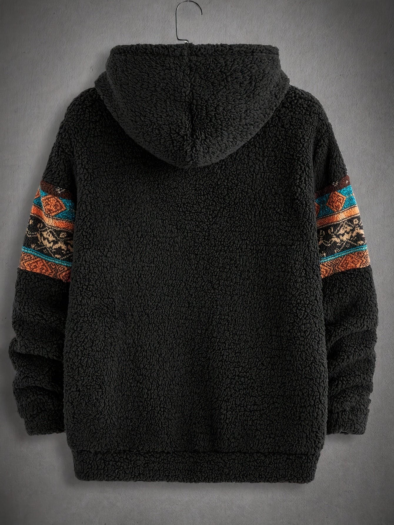 Percival | Heren fleece hoodie met Aztec Tribal patroon - Gezellige Casual trui voor thuis of buiten