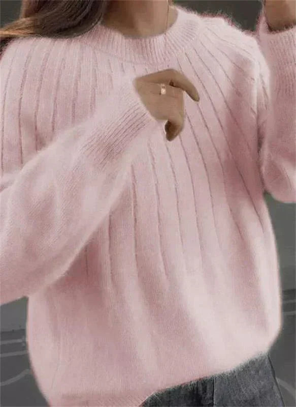 Dolisse | Kasjmier trui voor dames – Zachte, luxueuze brei, elegante wintertrui, warm en comfortabel