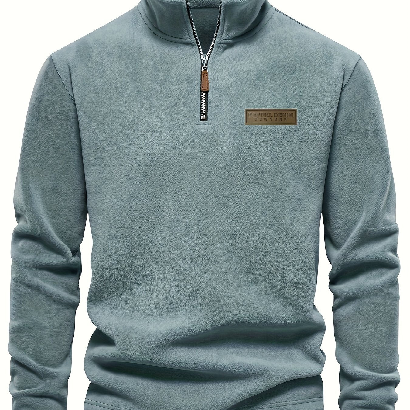 Roran | Heren sweatshirt met halve rits en opstaande kraag – Streetwear-top met lange mouwen
