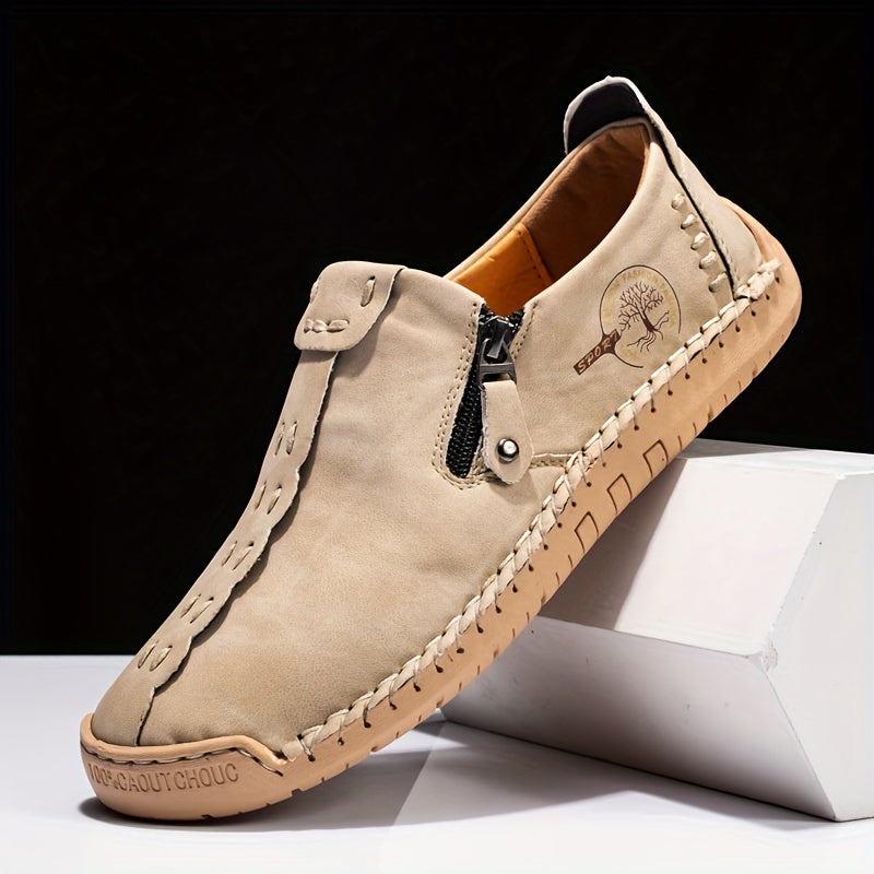 Tapio | Heren Vintage Handgemaakte Loafers - Lichtgewicht Slip-On Casual Outdoor Moccasins