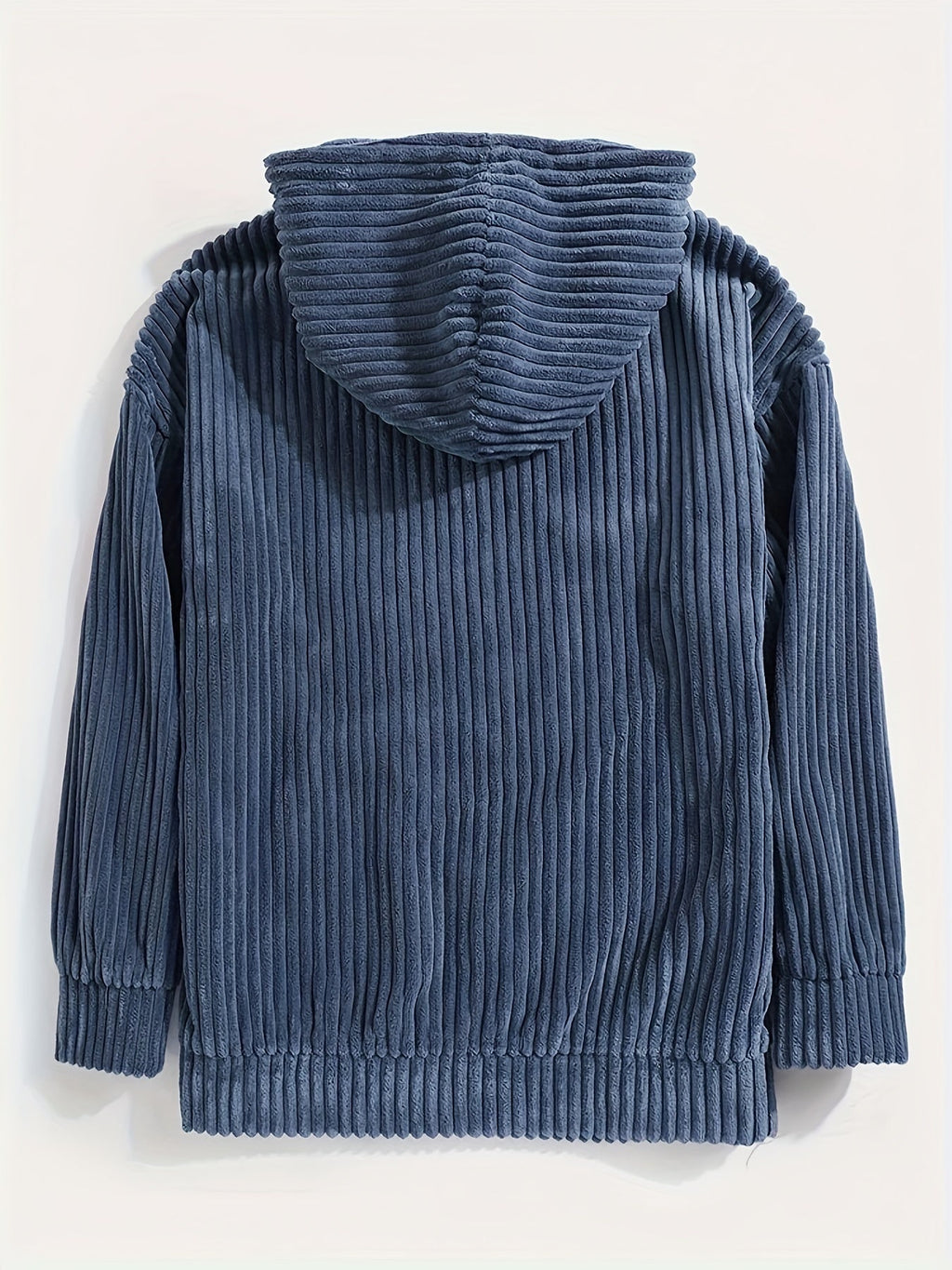 Berthar | Heren corduroy sweater met capuchon – Casual trui met lange mouwen voor herfst en winter