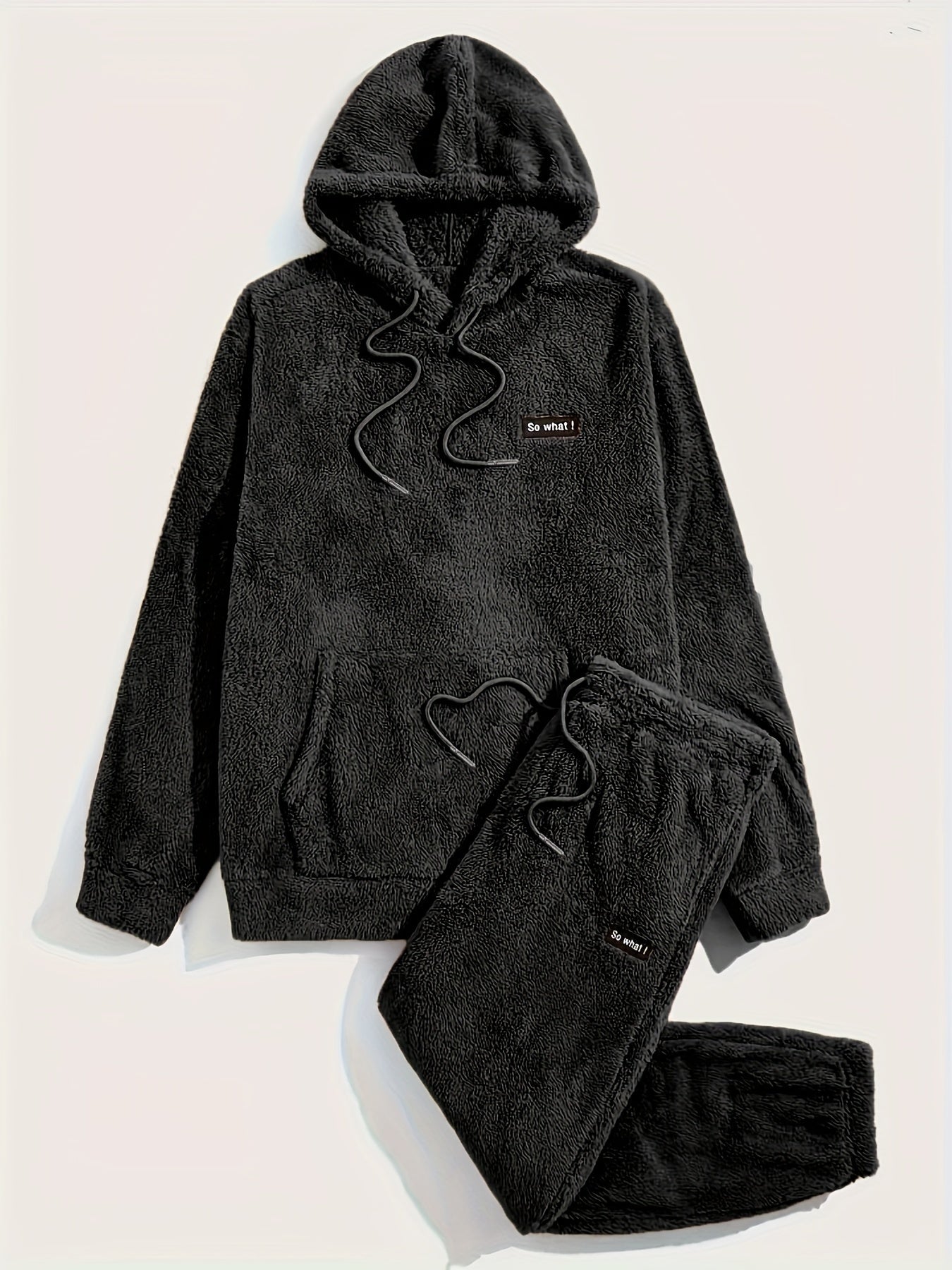 Jester | Teddy Hoodie & Sweatbroek Set voor Heren - 2-Delige Winter Casual Outfit, Warme Trui, Joggers