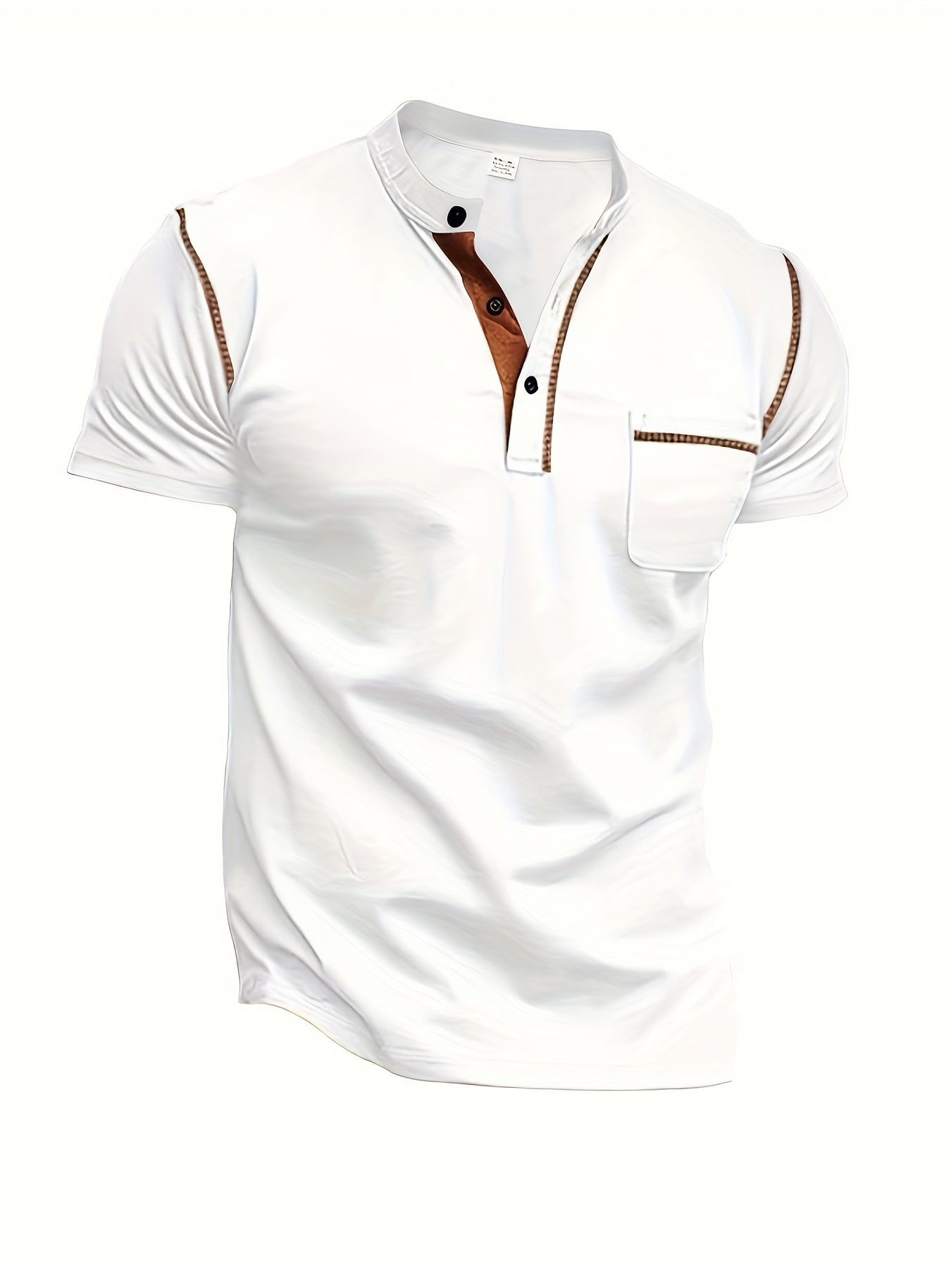 Fabrizio | T-shirt à manches courtes pour homme - Chemise décontractée en coton respirant