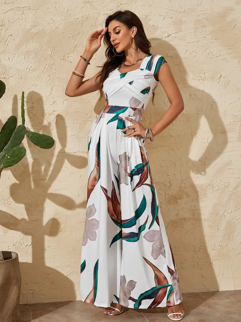 Kelly - Mouwloze jumpsuit met hoge taille