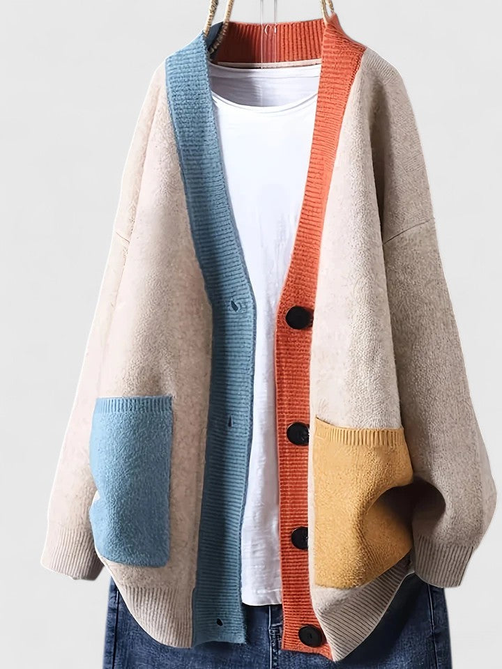 Antira | Gilet en maille confortable pour femme – Pull décontracté à devant ouvert et poches