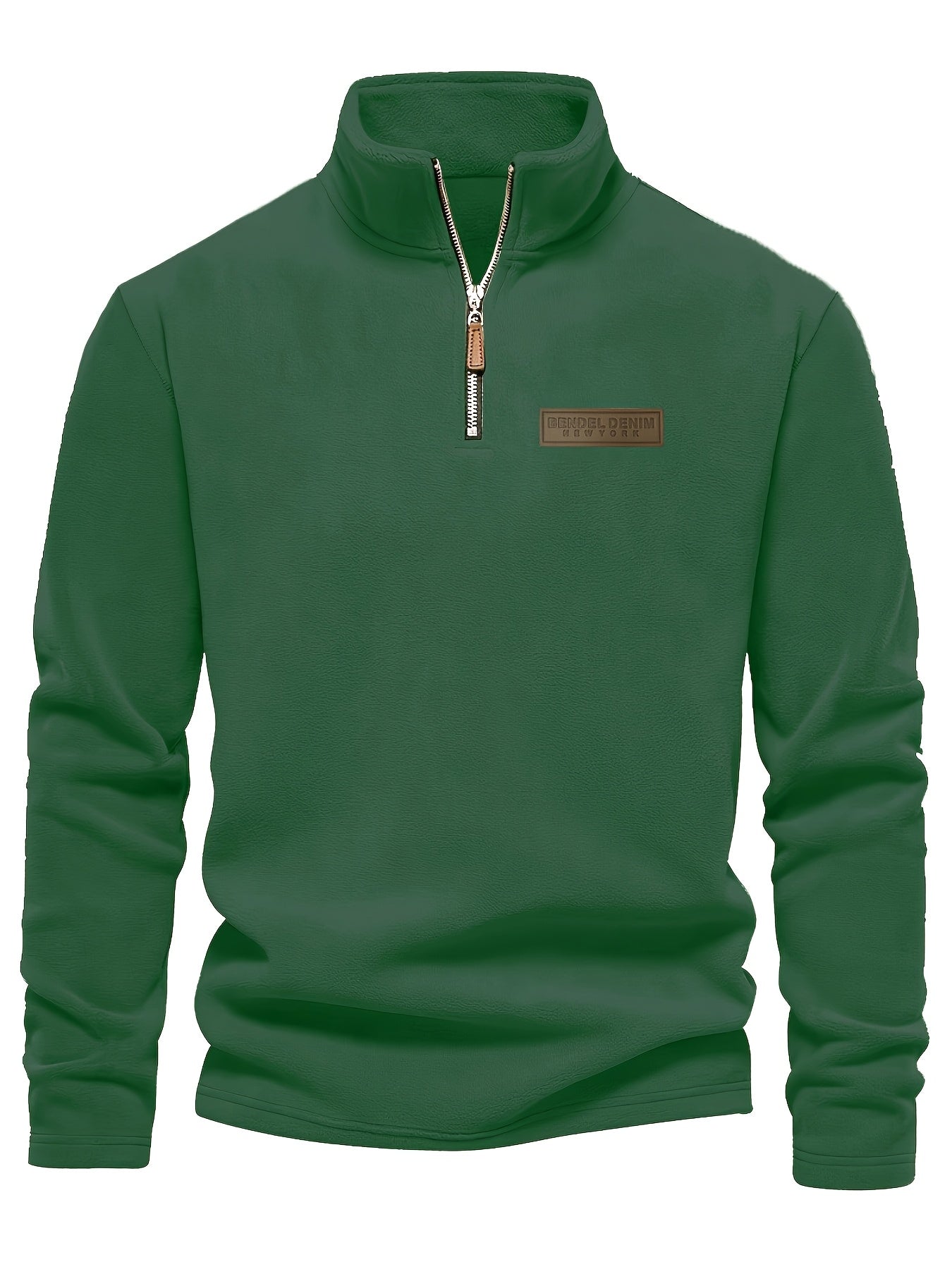 Roran | Heren sweatshirt met halve rits en opstaande kraag – Streetwear-top met lange mouwen