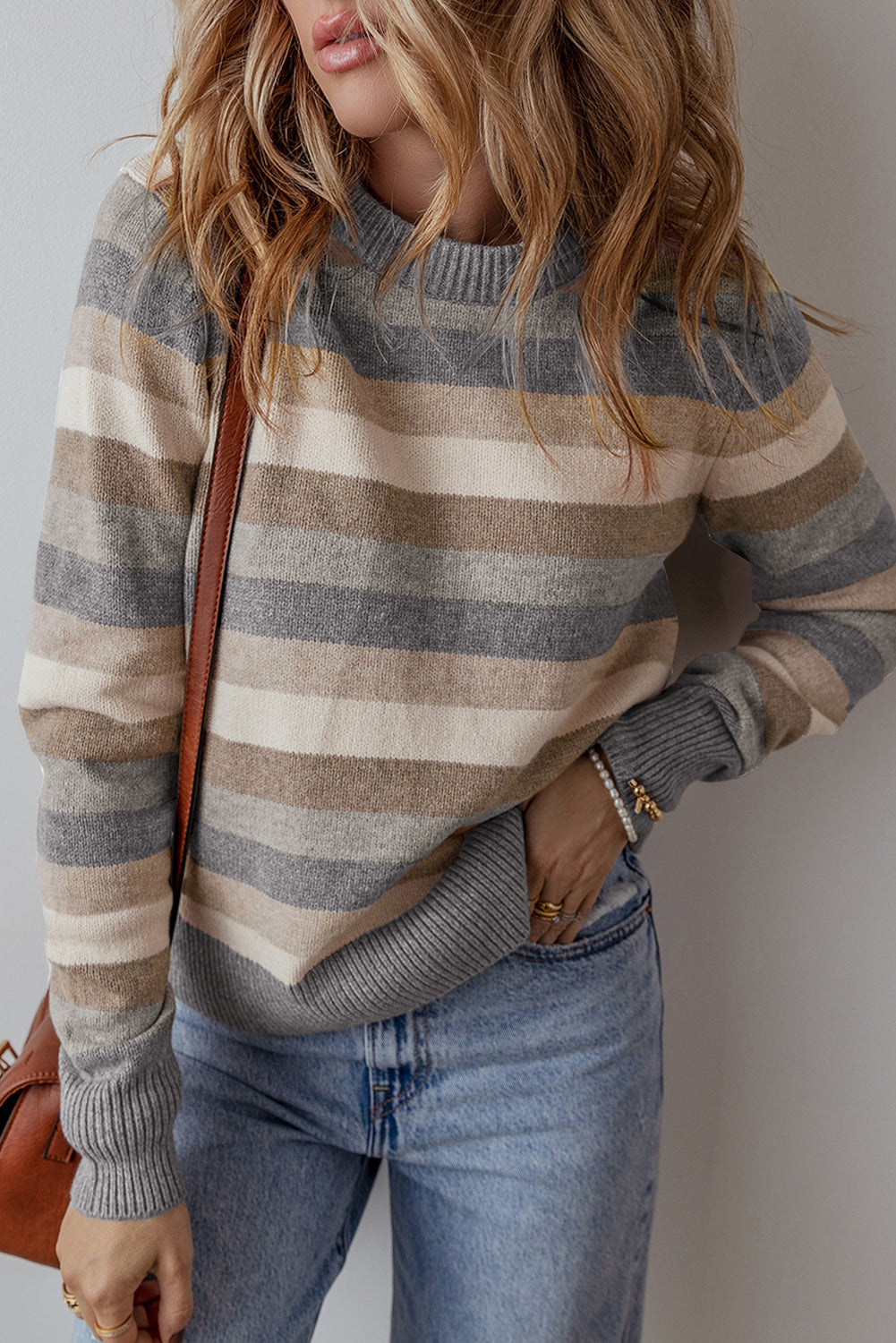 Joséphine | Pull en maille à rayures aux couleurs vives