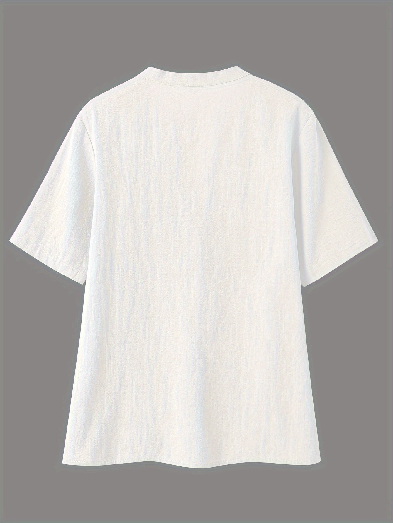 Marnix | Women's loose V-neck blouse with short sleeves - button detail, breathable top