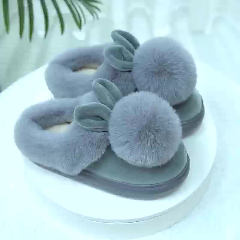 SnuggleStep | Vrouwen pantoffels van pluche - Zachte, donzige, warme antislippantoffels voor binnen en buiten