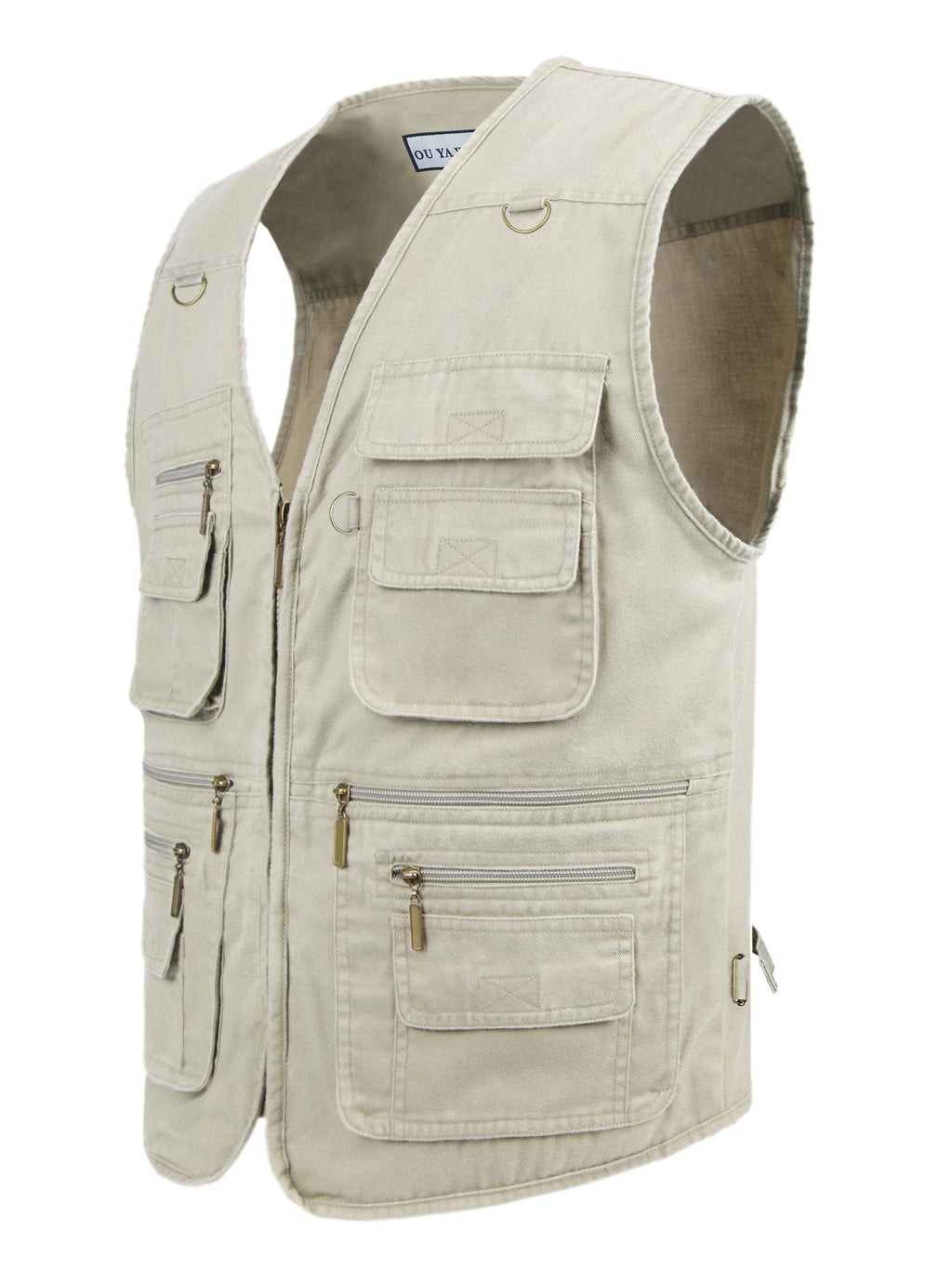 Ralston | Heren Stonewashed Outdoor Reisetop – Lichtgewicht Multi-Zak Technisch Vest