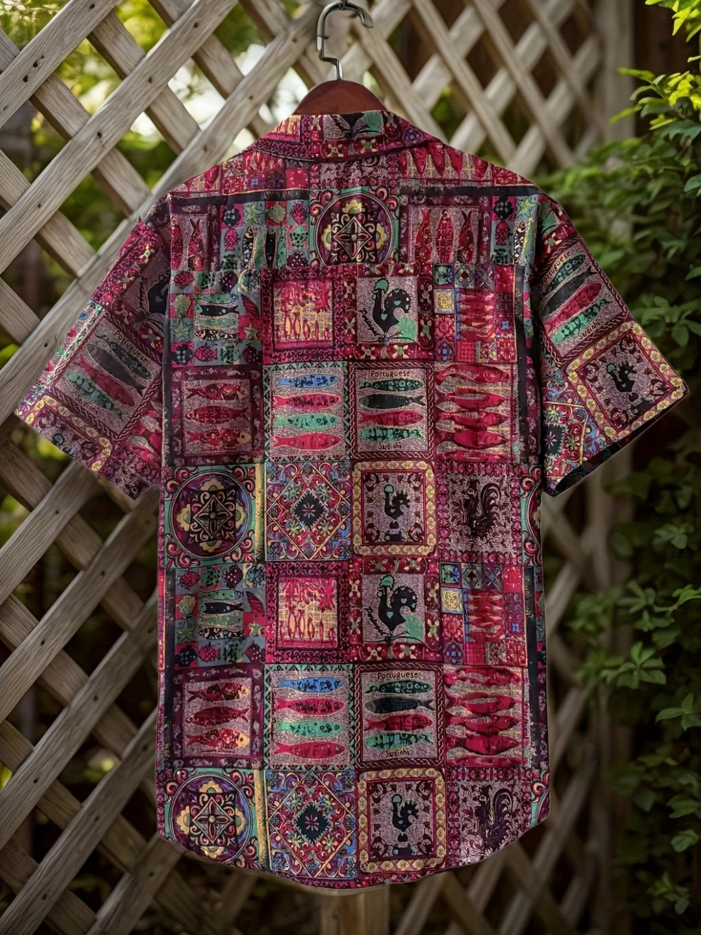 Cavan | Herenoverhemd met tribale print – Losvallend, etnisch, casual, korte mouwen, met knopen