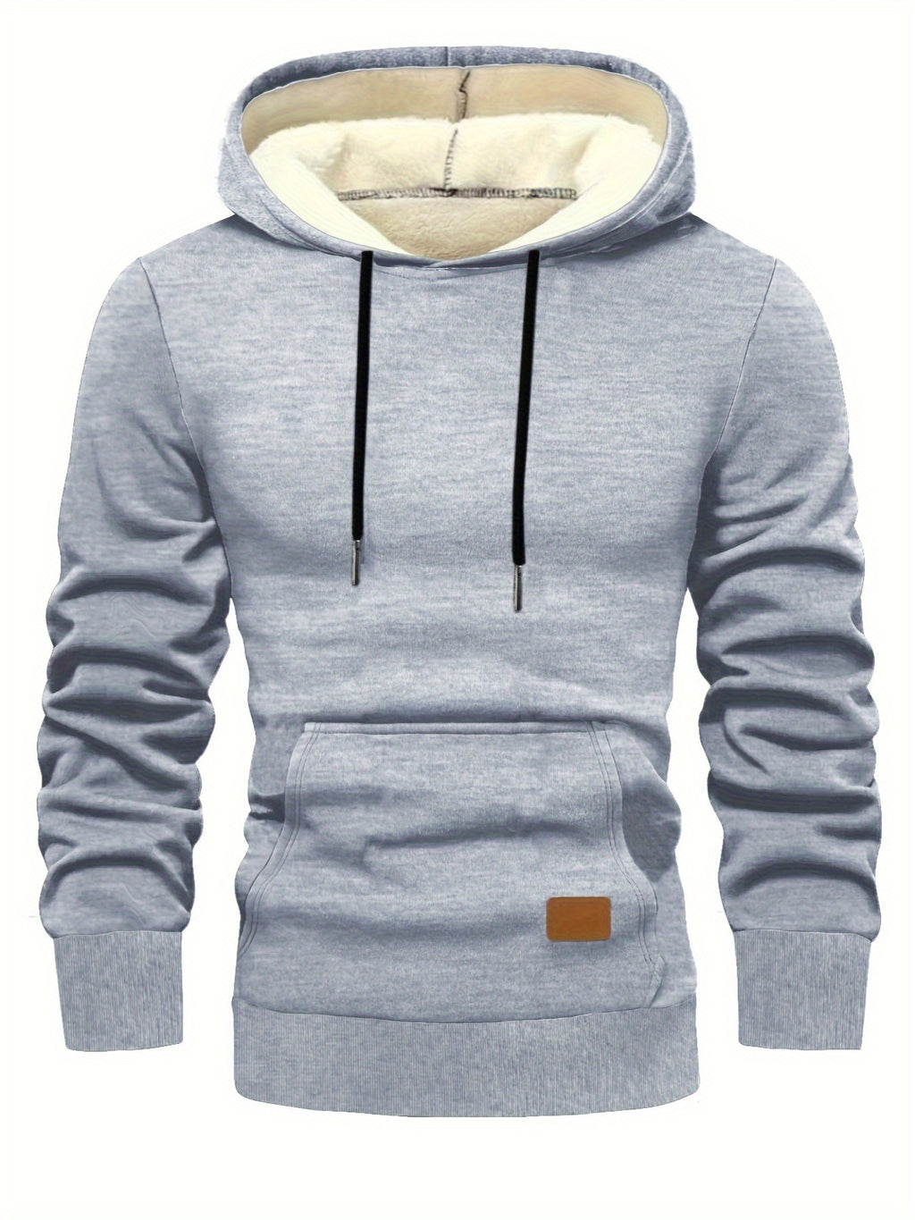 Xystus | Herenhoodie met fleecevoering – Warme wintertrui met capuchon en trekkoord