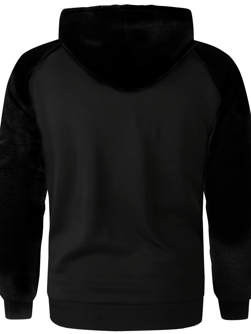 Andor | Heren fleece sweatshirt jack met capuchon - effen kleur, lange mouwen, casual warme bovenkleding