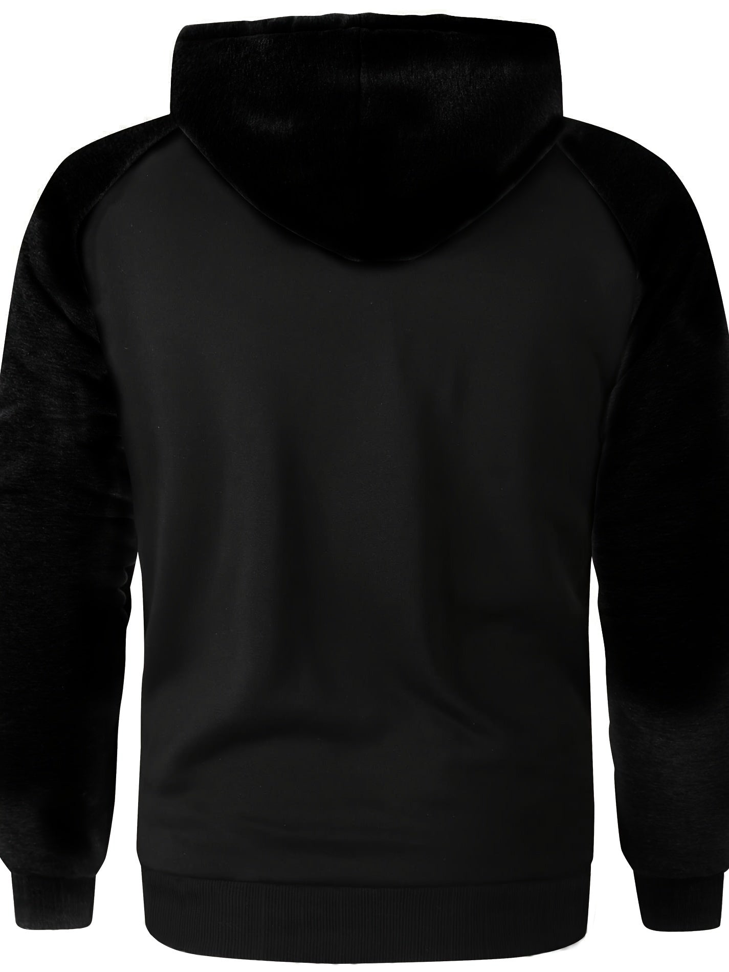 Andor | Heren fleece sweatshirt jack met capuchon - effen kleur, lange mouwen, casual warme bovenkleding