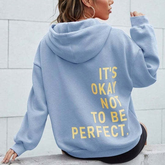 Isaelle | Hoodie met letterprint voor dames – Casual sweatshirt met lange mouwen voor dagelijks gebruik