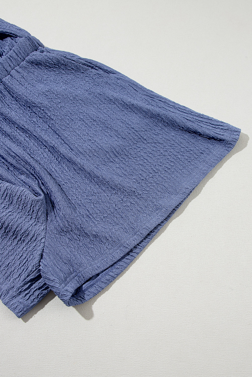 Nelian | Knoop Rug Hoog Hals Crinkle Textuur Romper