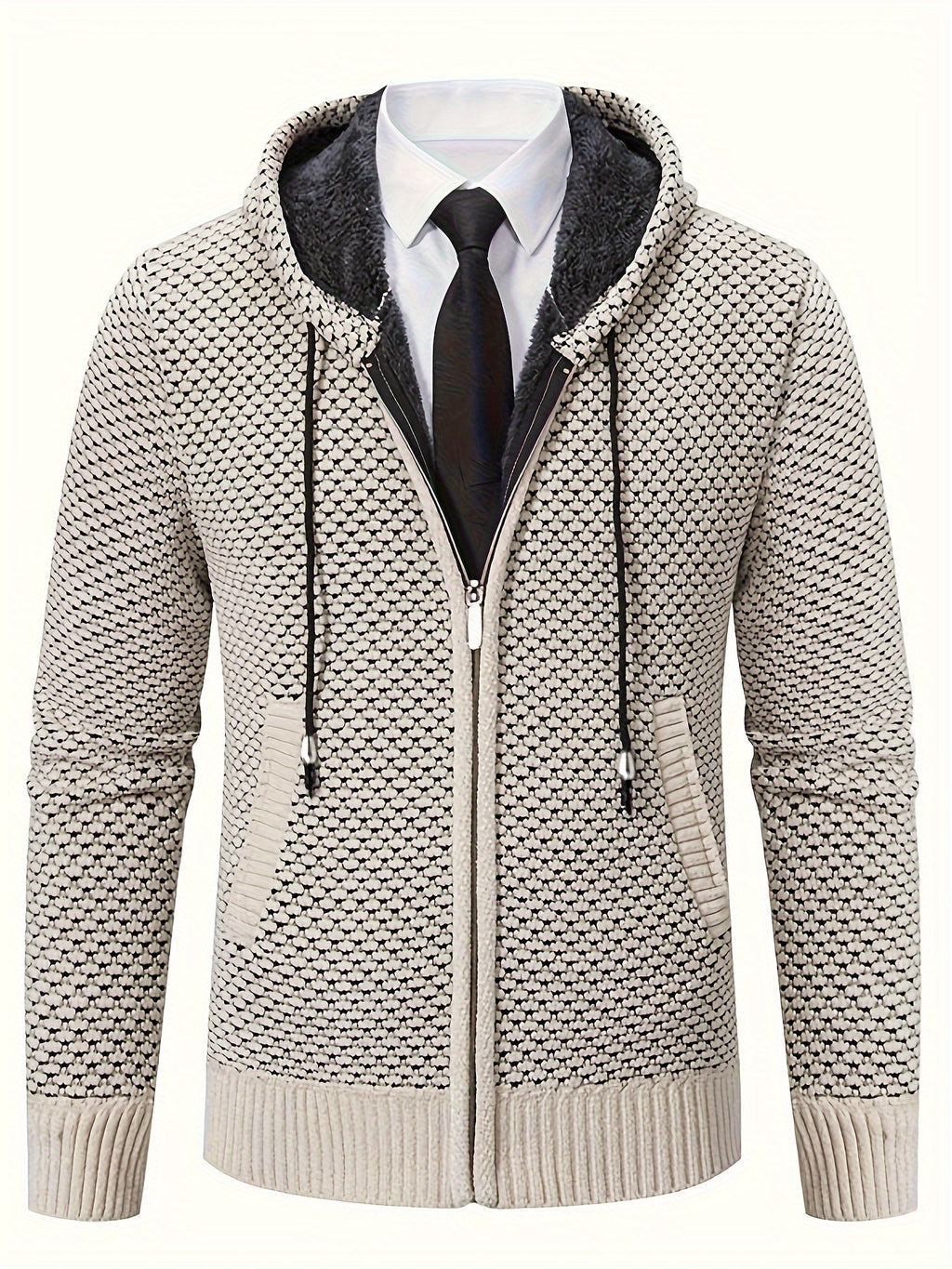 Diron | Casual vest met open voorkant – zachte chenille trui, lichtgewicht breisel, comfortabel om te combineren