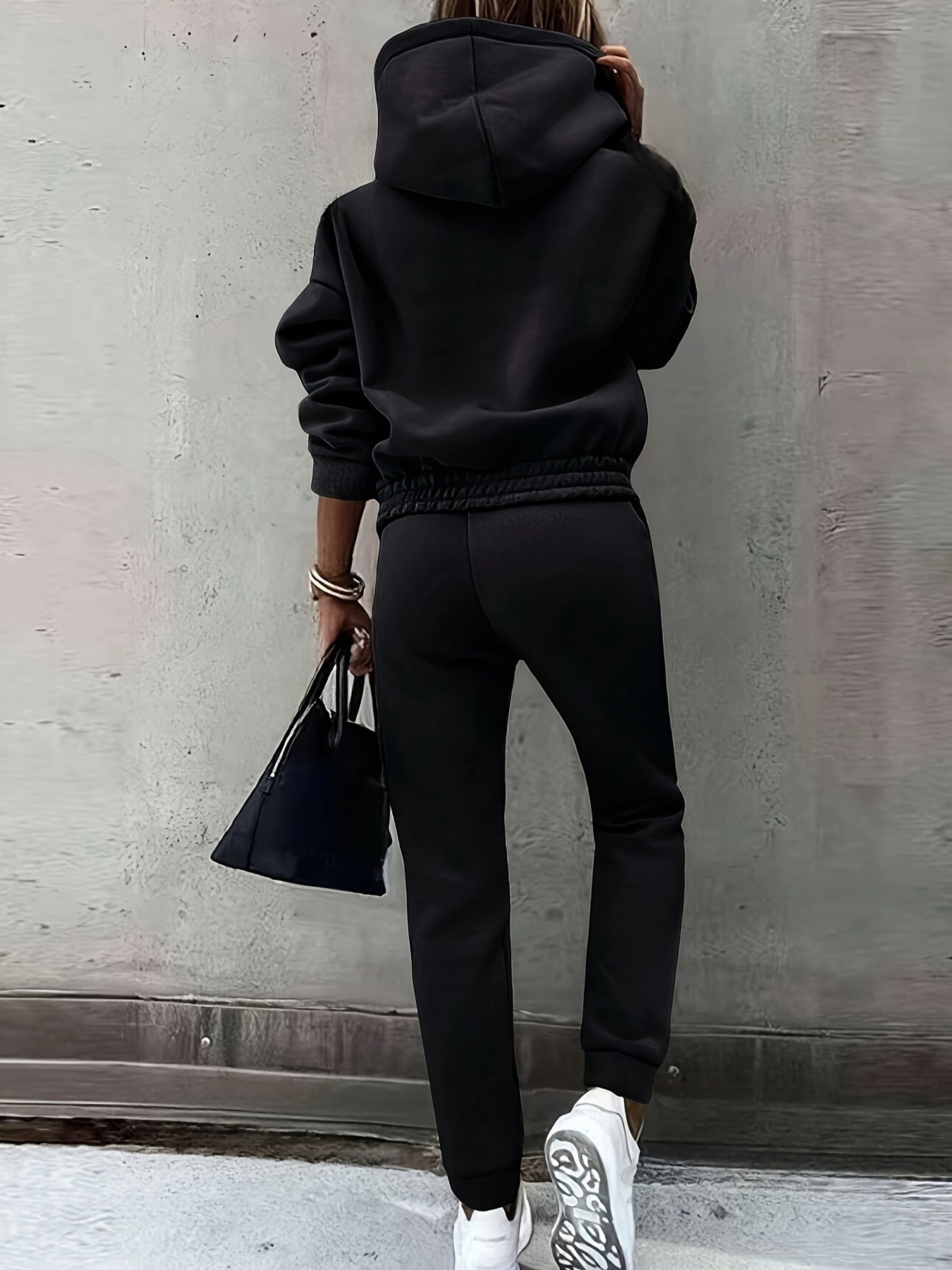 Ximena | Dames Hoodie & Sweatbroek Set - Pullover met lange mouwen, Joggers met koord, Casual Outfit