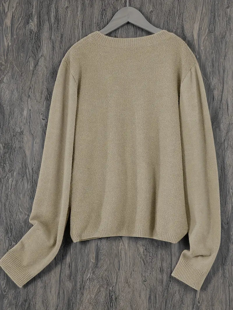 Jomira | Casual vest voor dames – Lichtgewicht gebreide trui, lange mouwen, zacht en comfortabel