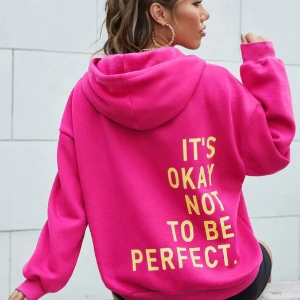 Isaelle | Hoodie met letterprint voor dames – Casual sweatshirt met lange mouwen voor dagelijks gebruik