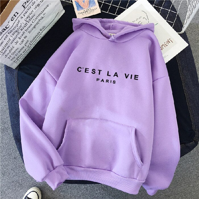 VieHood | La Vie Hoodie – Dames Comfortabele Trui, Casual Sweatshirt, Zacht & Warme Pullover