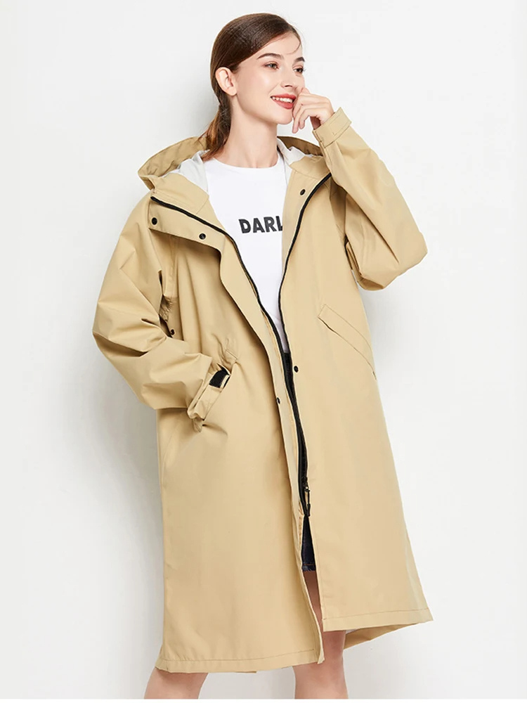 Anna | Imperméable et coupe-vent pour femme avec capuche ajustable, veste d'extérieur légère