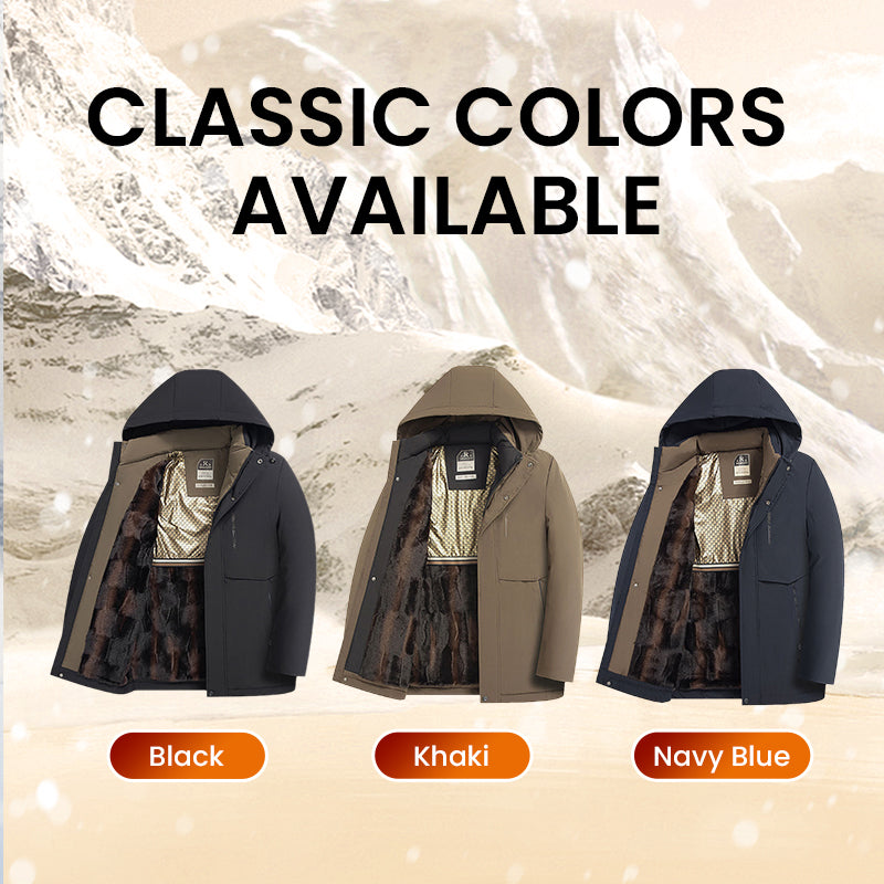 Odran | Parka thermique d'hiver pour homme – avec capuche, isolée et chaude