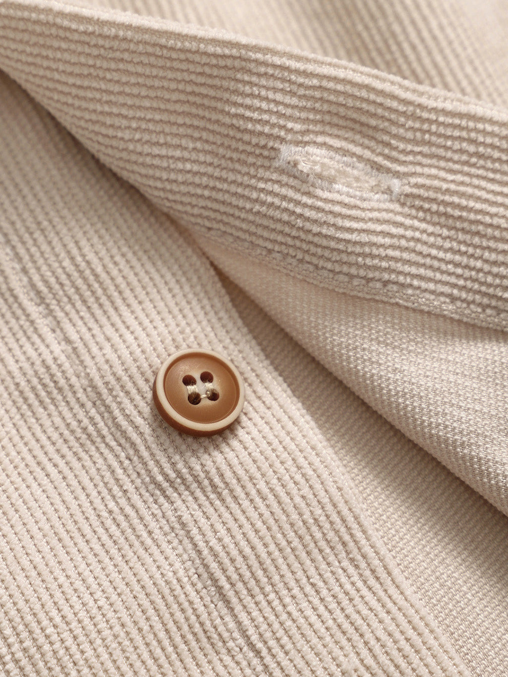 Elmar | Herenoverhemd met lange mouwen in getextureerd ribfluweel met knoopsluiting - Casual & Stijlvol