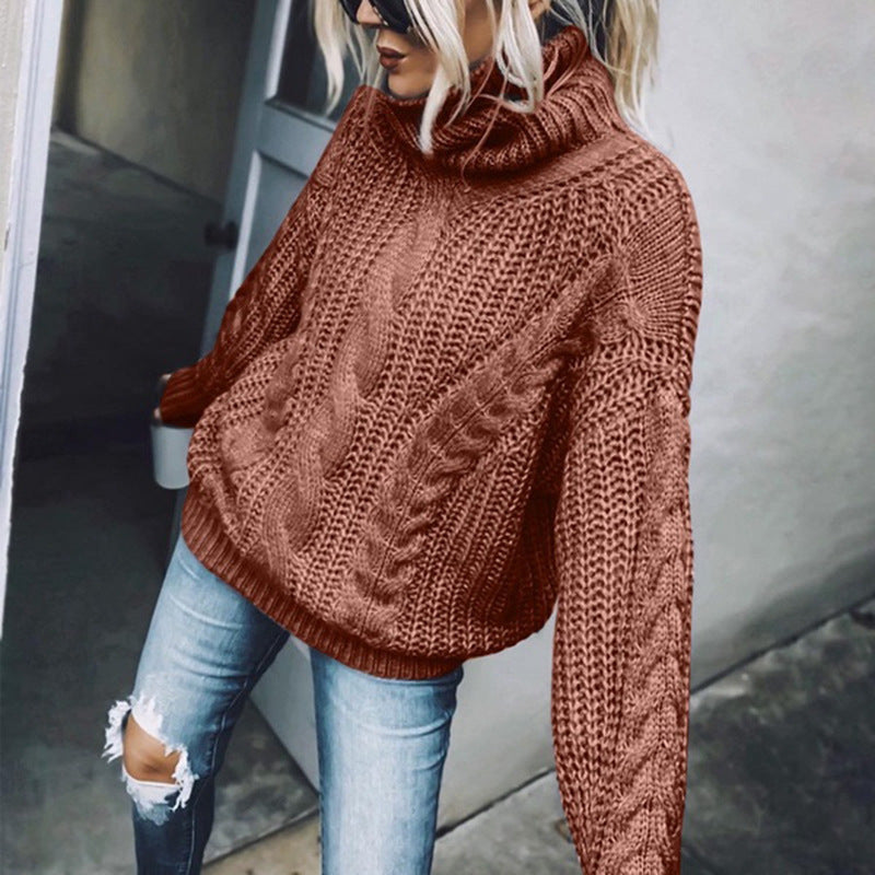 Rowella | Pull à col roulé élégant de couleur unie